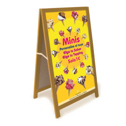 EXPOSITOR DE MADERA AXC C/CUADRO